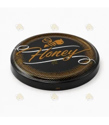 Lids "Honey modern" with bee, 82 mm TO lids, 12 pcs