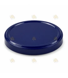 Glossy blue lids, 82 mm twist-off lids, 12 pieces
