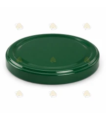 Glossy green lids, 82 mm twist-off lids, 12 pieces