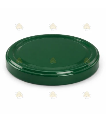 Grønne blanke lokk, 82 mm TO-lokk, 12 stk
