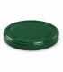 Glossy green lids, 82 mm twist-off lids, 12 pieces
