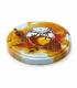Lokk akvarell honning & bie, 82 mm TO-lokk, 12 stk