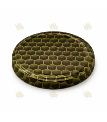 Lid gold-coloured lively honeycomb pattern, 82 mm TO , 12 pcs
