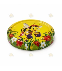 Bee animation, 82 mm twist-off lid, 12 pieces