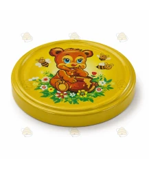 Bear with bees, 82 mm Twist-Off lid, 12 pieces