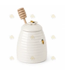 Ceramic honey pot