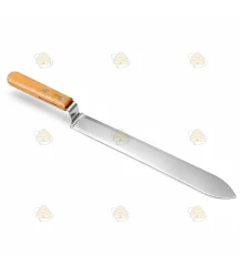 Uncapping knife smooth wooden handle