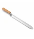 Cuchillo desoperculador con mango de madera (dentado por ambos lados)