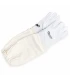 Guanti da apicoltore, in pelle & cotone bianchi - BeeFun®