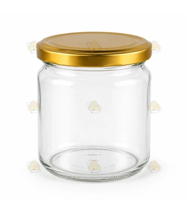 Vaso tondo 388 ml / 500 g, con coperchio