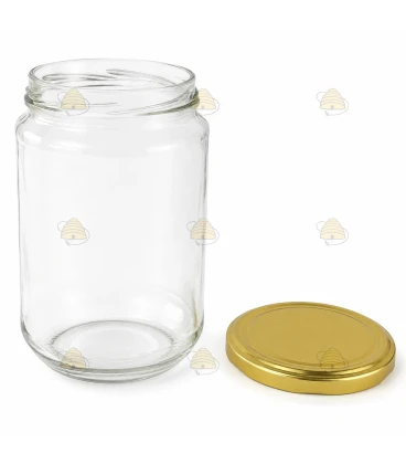 Vaso tondo 750ml / 1kg, con coperchio