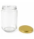 Rundt glas 750ml / 1kg, med låg