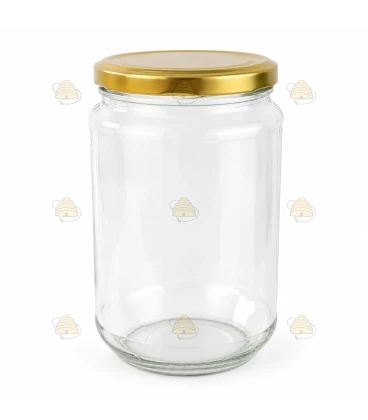 Vaso tondo 750ml / 1kg, con coperchio