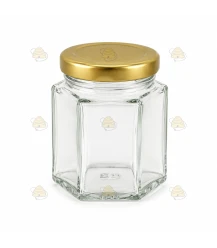 Hexagonal jar 45ml / 50g, with lid