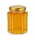 Sekskantet glas 116ml / 140g, med låg