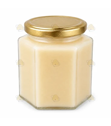 Vaso esagonale 390ml / 500g, con coperchio