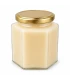 Vaso esagonale 390ml / 500g, con coperchio