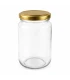Vasetti in vetro tondi - 375 ml / 450 g, con coperchio (TO 63 mm)