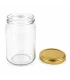 Runde honningglas - 290 ml / 350 gram, med låg (TO 63 mm)