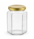 Sexkantig burk 278ml / 350g, med lock