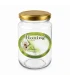 Green oval honey label