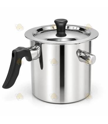 Vokssmeltepande i rustfrit stål / au bain-marie-pande