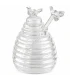 Large glass honey jar