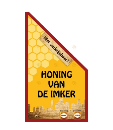 Kioskvlag "Honing van de imker", in rood of groen