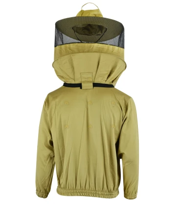 Beekeeper jacket Deluxe, round hood khaki - BeeFun®