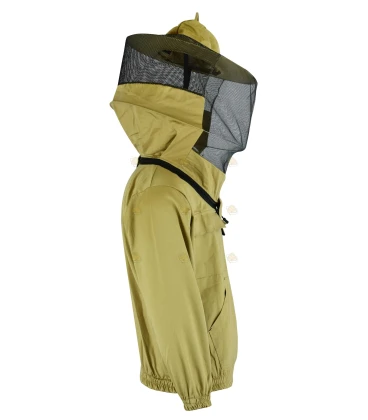 Beekeeper jacket Deluxe, round hood khaki - BeeFun®