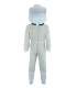 Beekeeper coverall AirFree, round hood white - BeeFun®