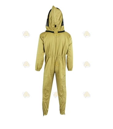 Beekeeper coverall Premium, English hood khaki - BeeFun®