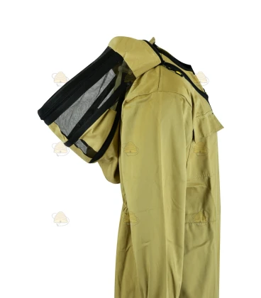 Beekeeper coverall Premium, English hood khaki - BeeFun®