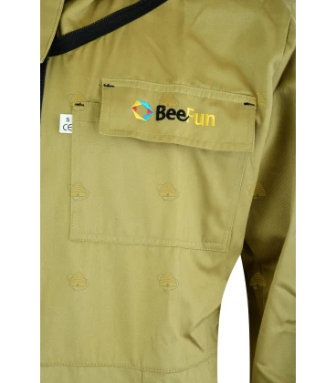 Beekeeper coverall Premium, English hood khaki - BeeFun®