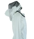 Beekeeper coverall Premium double layer, round hood cream white - BeeFun®