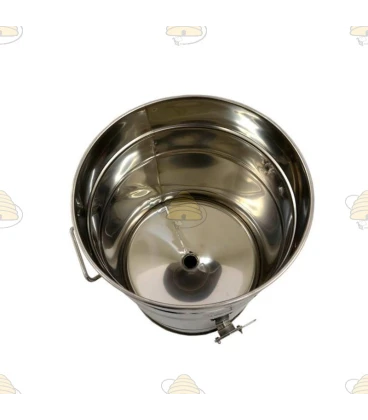 Conical drain barrel stainless steel 30 liters (40 kg)