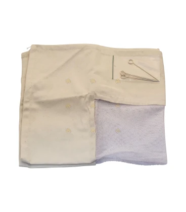 Korfdoek met krammen