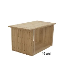 Advantage pack Simplex brood chamber windows mounted 218 mm pine horizontal (10 sets of 10 pcs.)