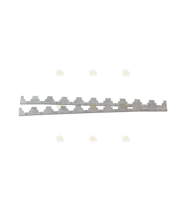 Afstandsreep Simplex 10-raams 38,4 cm aluminium 2 mm dik (per stuk)