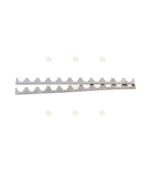Spacer bar Simplex 11-window 38.6 cm aluminum 2 mm thick (each)