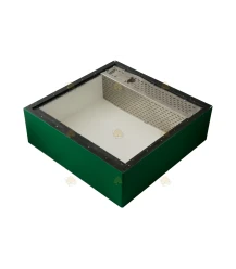 Feeder for the saving cabinet green lacquered polystyrene