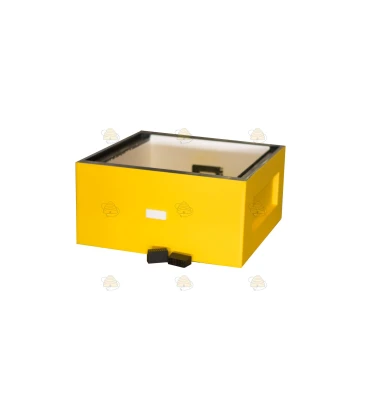 Hatchery saving cabinet yellow lacquered polystyrene (with additional fly openings)