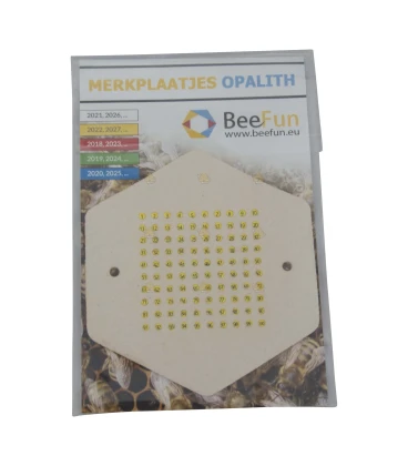 Merkplaatjes opalith (BeeFun)