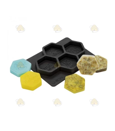 Casting mold for 4 honeycomb soaps