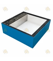 Feeder for the savings box blue lacquered polystyrene