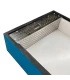 Feeder for the savings box blue lacquered polystyrene