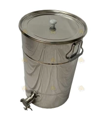 Drain barrel stainless steel for 50 kg of honey