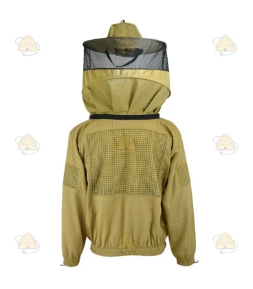 Beekeeper jacket semi-AirFree, round hood khaki - BeeFun® (finished is finished)