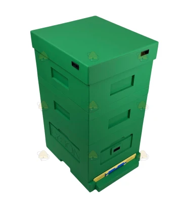 Hive Dadant Blatt polystyrene green 10-window