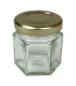 Hexagonal jar 45ml / 50g, with lid